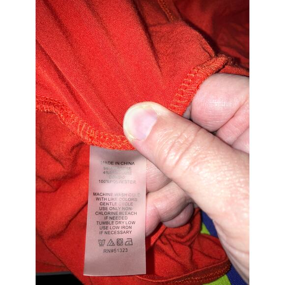 Vince Camuto Orange Wrap Blouse XL! - Picture 7 of 7